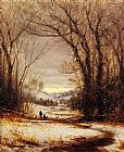 A Winter Walk by Sanford Robinson Gifford